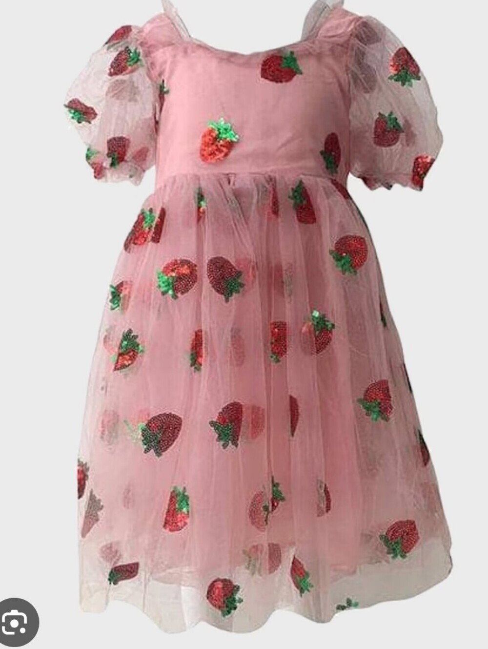 NWT Lola + The Boys Strawberry Sequin Dress